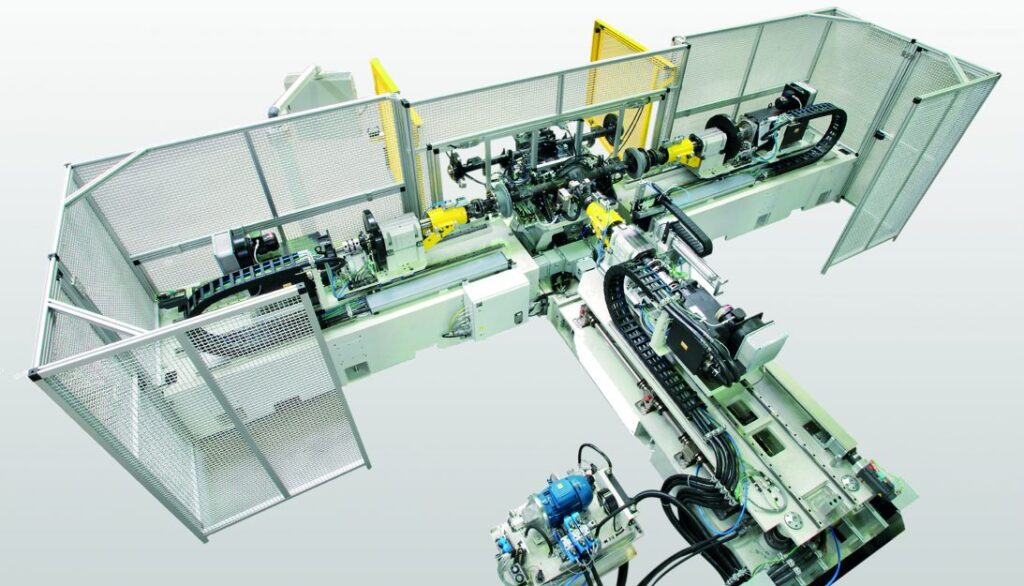A machine that is used to make plastic parts.
