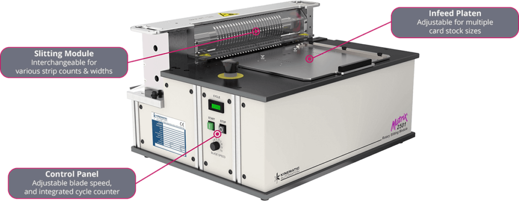 An image of a machine that is labeled with different features.