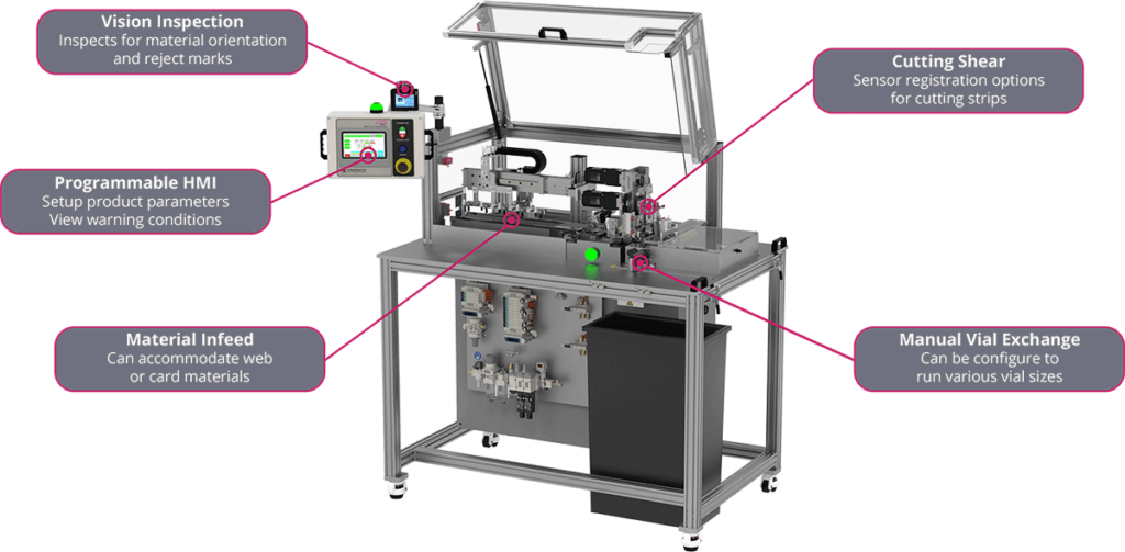 An image of a machine with different parts.