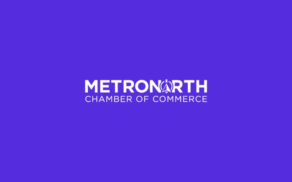 Metronorth chamber of commerce logo.