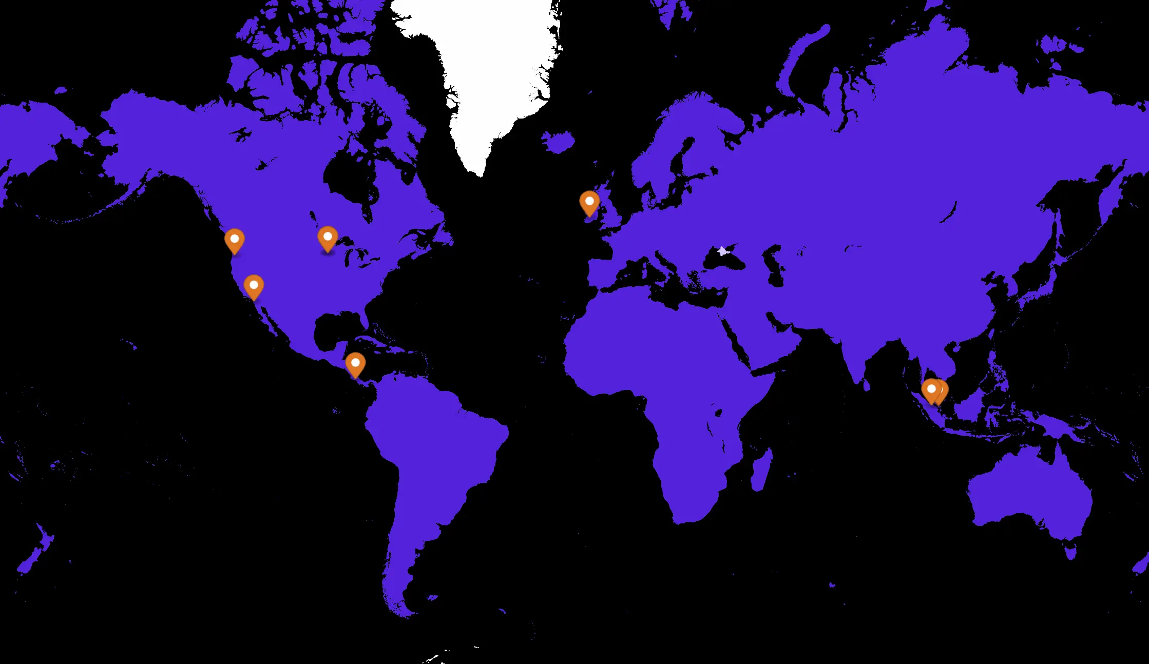 Map of Global Facilities